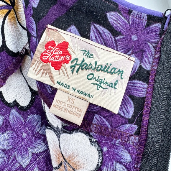 Hilo Hattie’s The Hawaiian Original Purple Off White Hibiscus Flower Maxi Dress - Picture 11 of 11